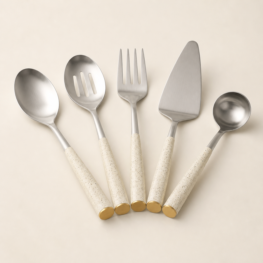 Gather Terrazzo Serving Tool Set