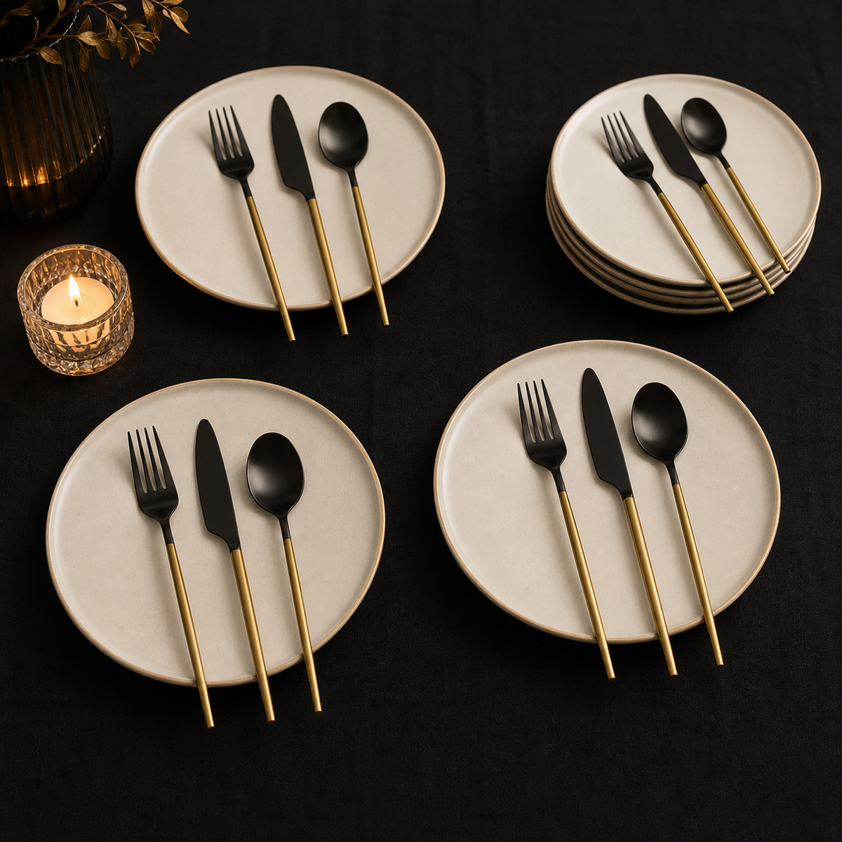 Nocturne Arc 12-Piece Flatware Set - image 3