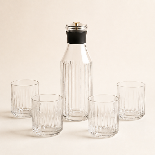 Rill Ribbed Carafe & Tumbler Set - image 1