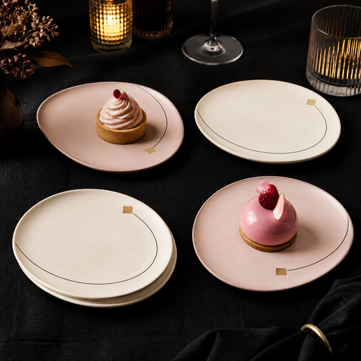 Solstice Arc Dessert Plate Set - image 3